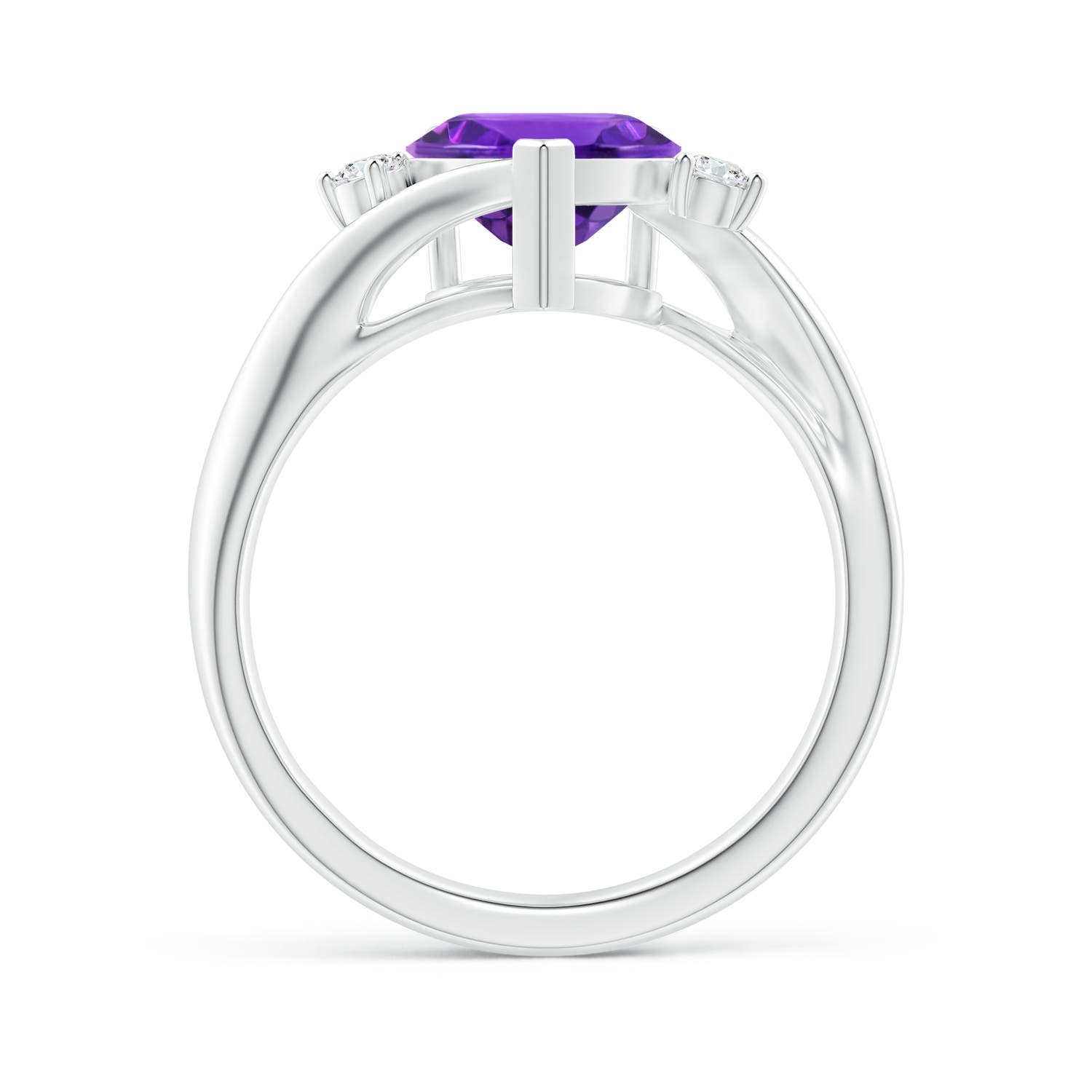 AAAA - Amethyst / 1.59 CT / 14 KT White Gold