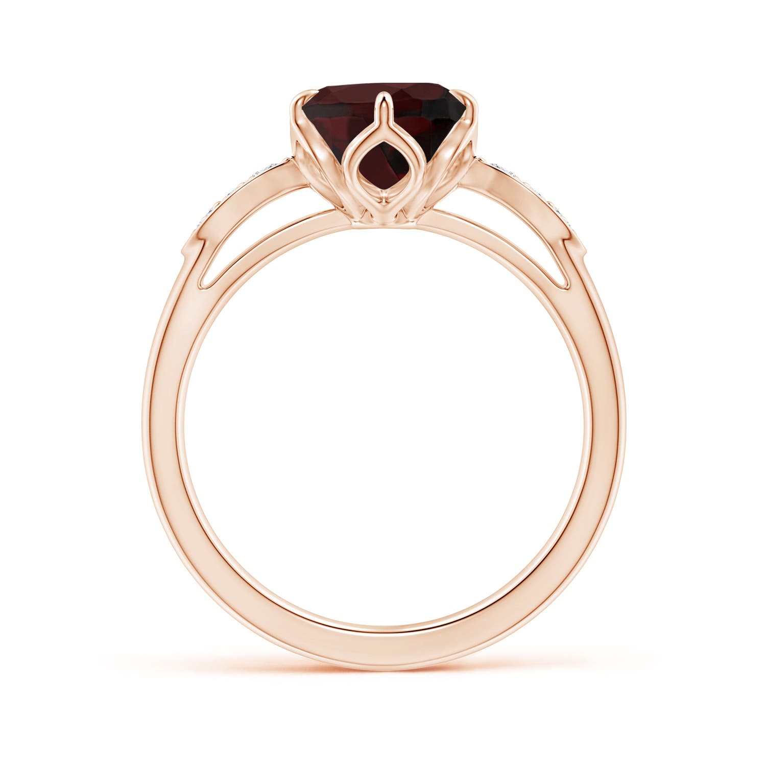 A - Garnet / 3.08 CT / 14 KT Rose Gold