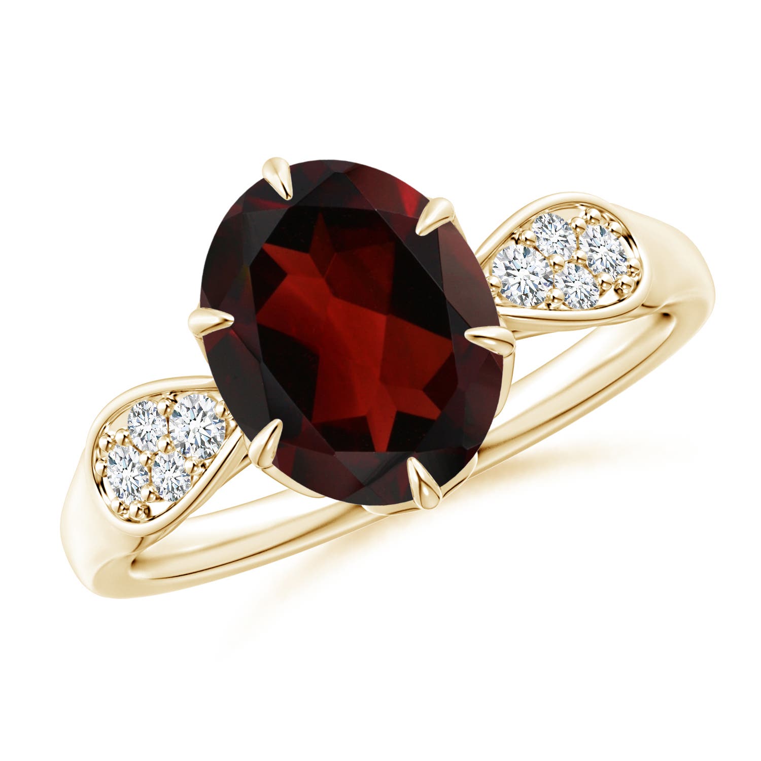 AA - Garnet / 3.08 CT / 14 KT Yellow Gold