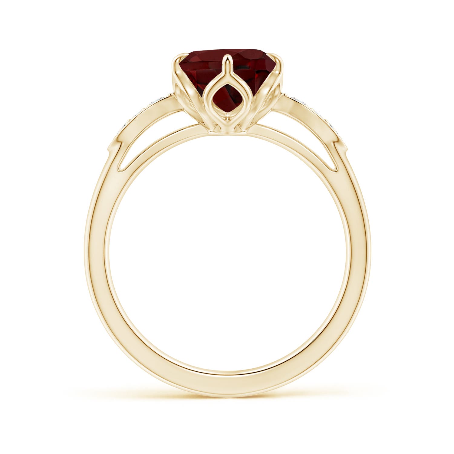 AAA - Garnet / 3.08 CT / 14 KT Yellow Gold