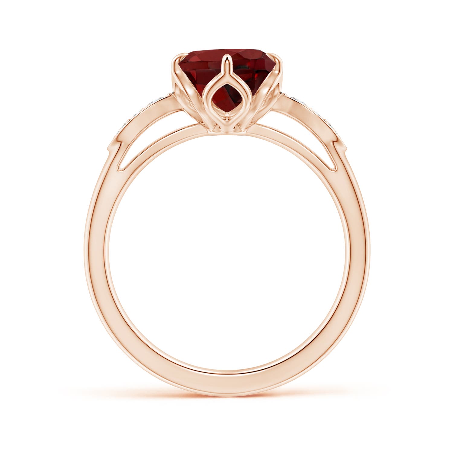 AAAA - Garnet / 3.08 CT / 14 KT Rose Gold