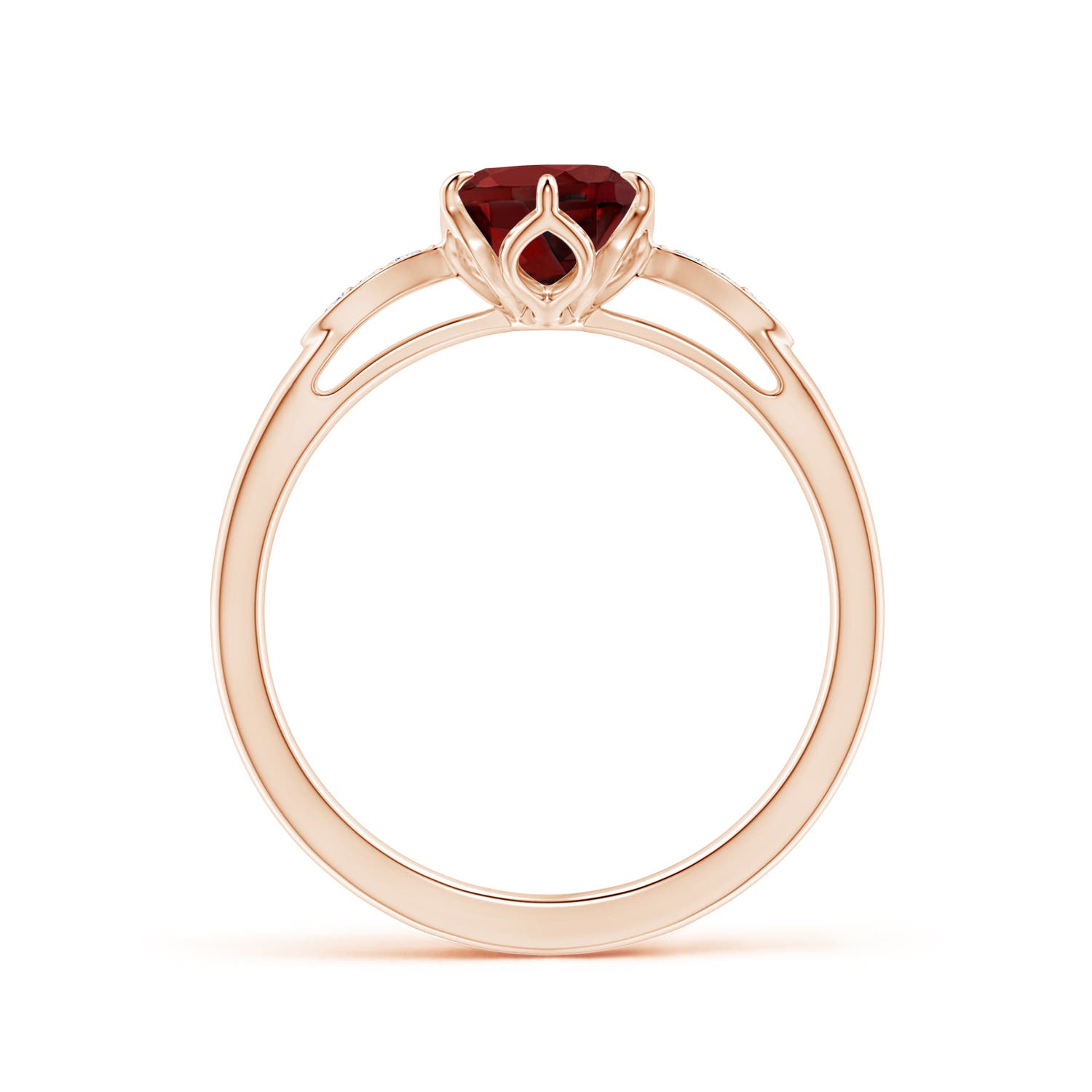 AAAA - Garnet / 1.54 CT / 14 KT Rose Gold