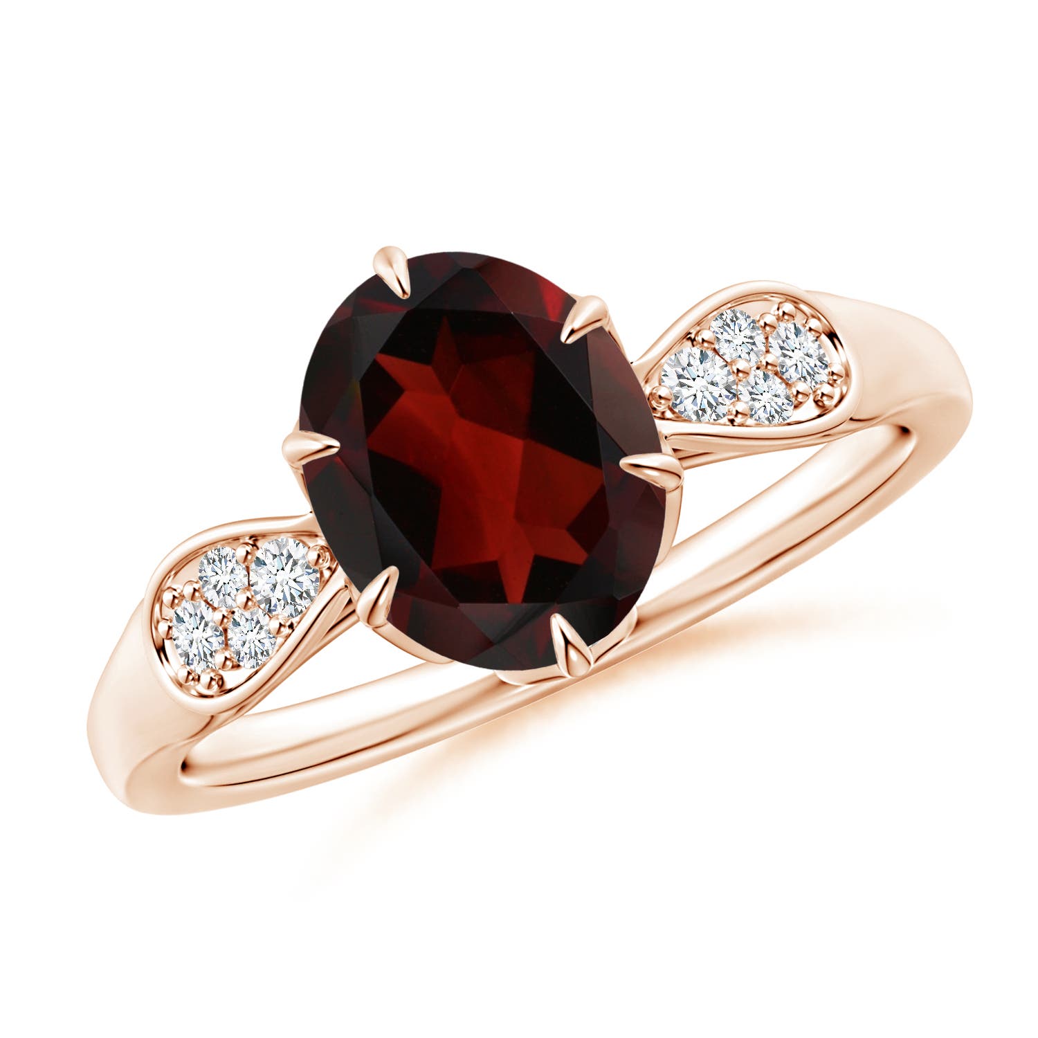 AA - Garnet / 2.11 CT / 14 KT Rose Gold