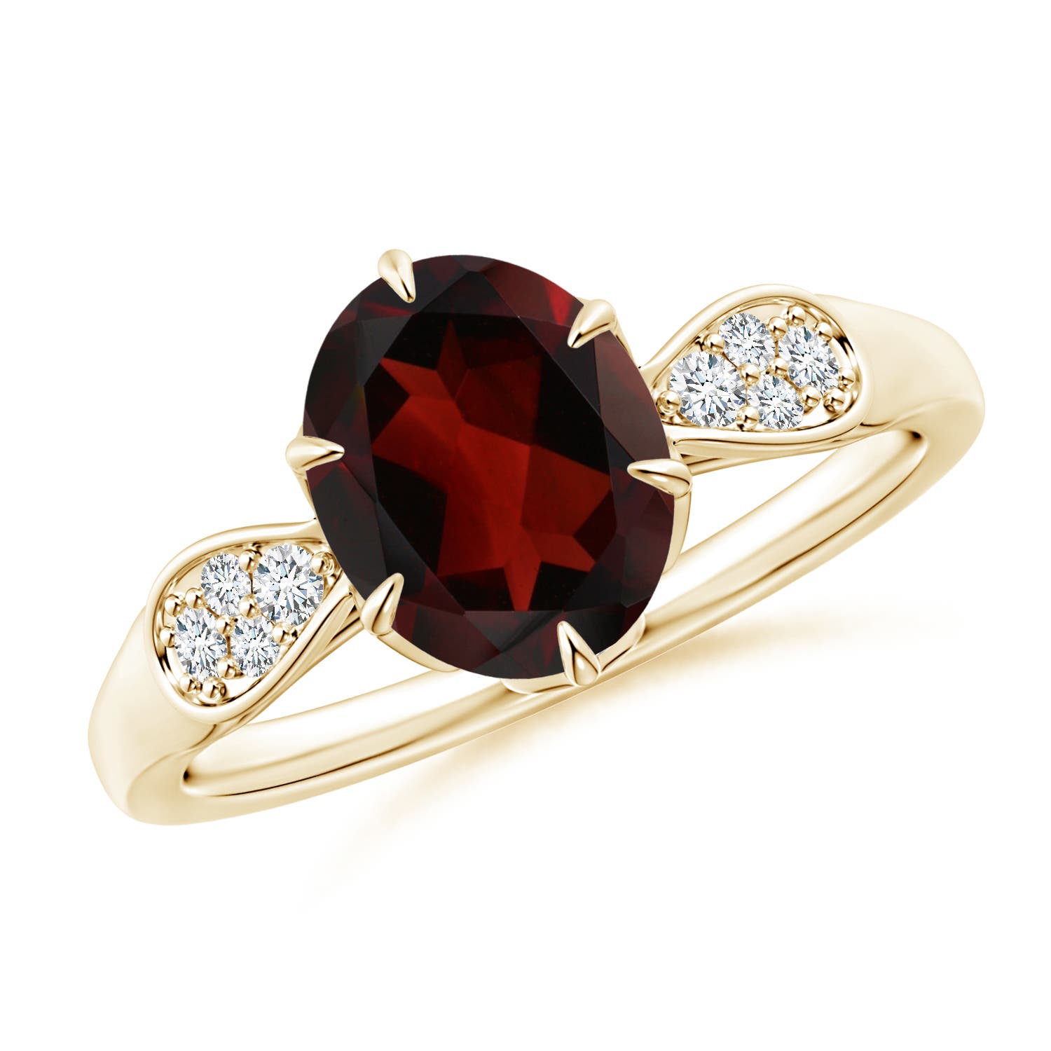 AA - Garnet / 2.11 CT / 14 KT Yellow Gold