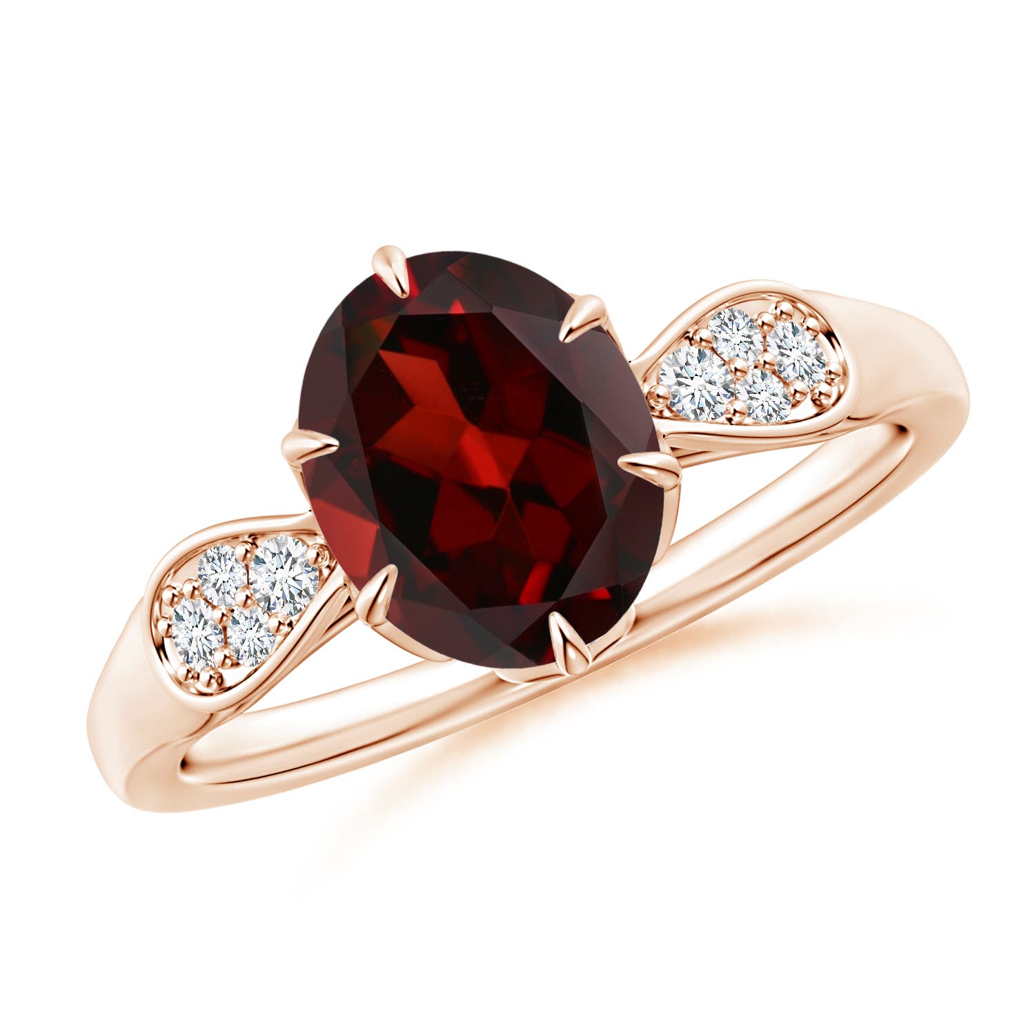 AAA - Garnet / 2.11 CT / 14 KT Rose Gold