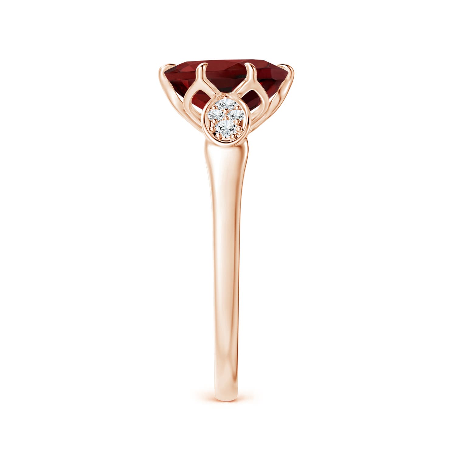 AAAA - Garnet / 2.11 CT / 14 KT Rose Gold