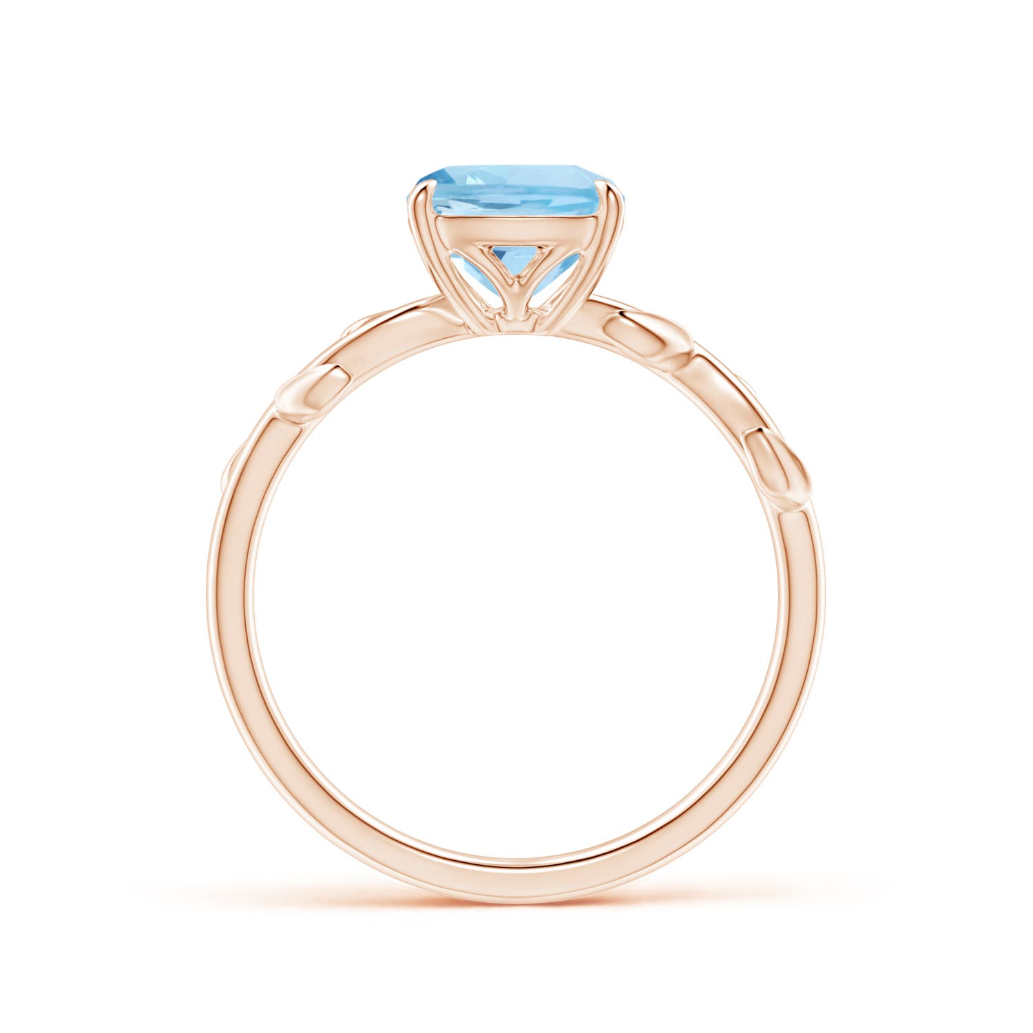 AAA - Aquamarine / 1.4 CT / 14 KT Rose Gold