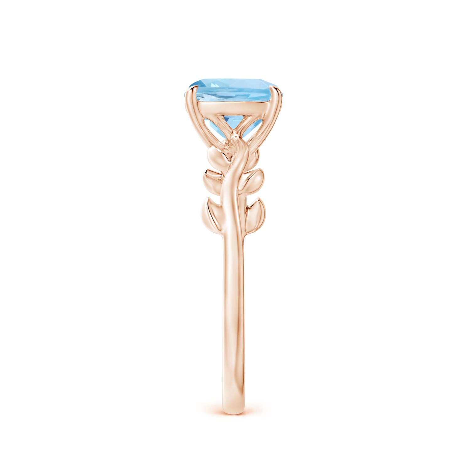 AAA - Aquamarine / 1.4 CT / 14 KT Rose Gold