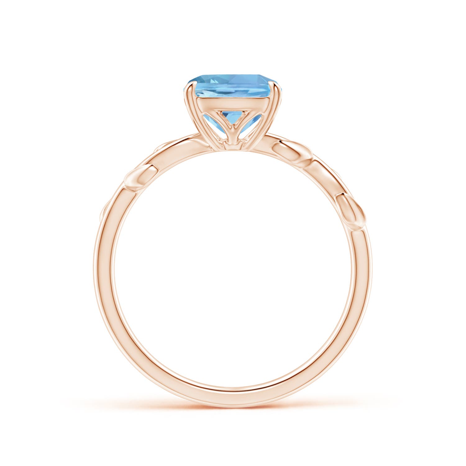 AAAA - Aquamarine / 1.4 CT / 14 KT Rose Gold