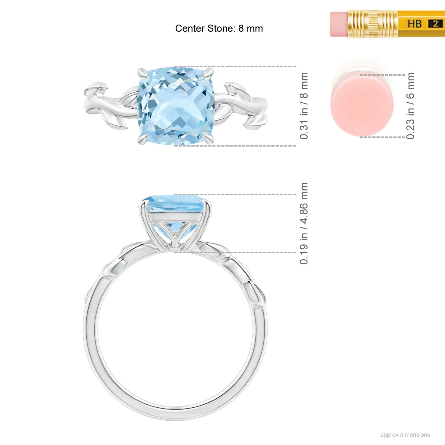 AAA - Aquamarine / 1.95 CT / 14 KT White Gold