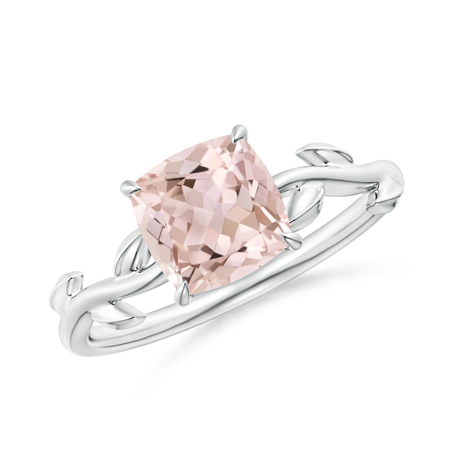 A - Morganite / 1.2 CT / 14 KT White Gold