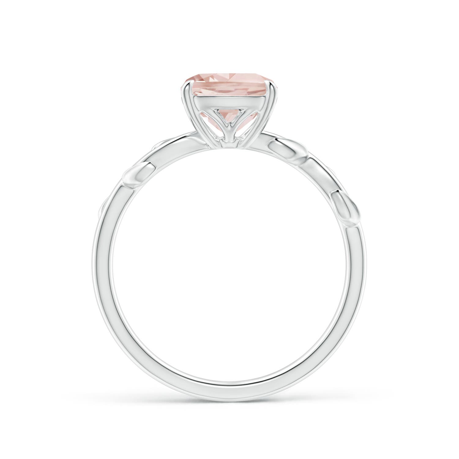 A - Morganite / 1.2 CT / 14 KT White Gold