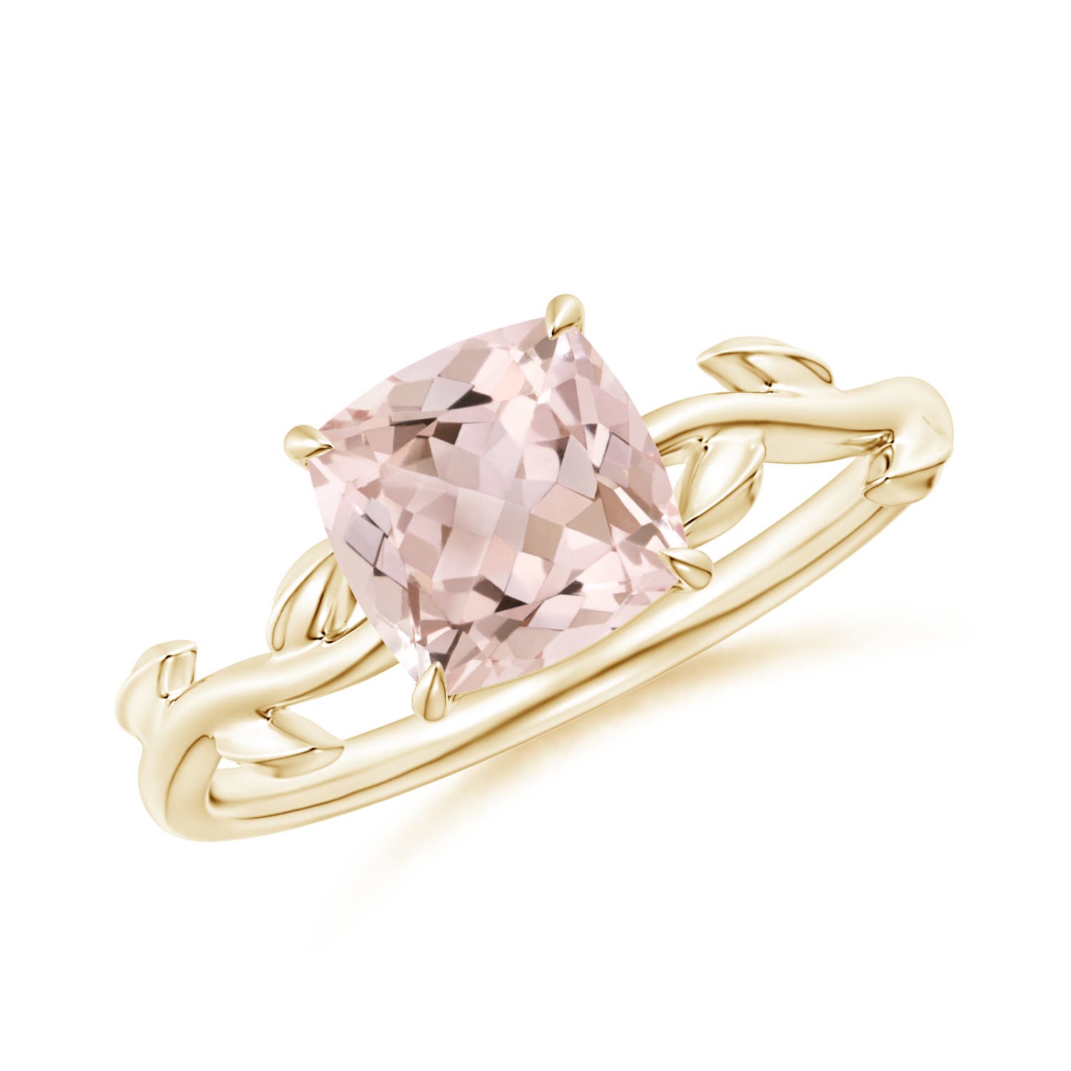 A - Morganite / 1.2 CT / 14 KT Yellow Gold