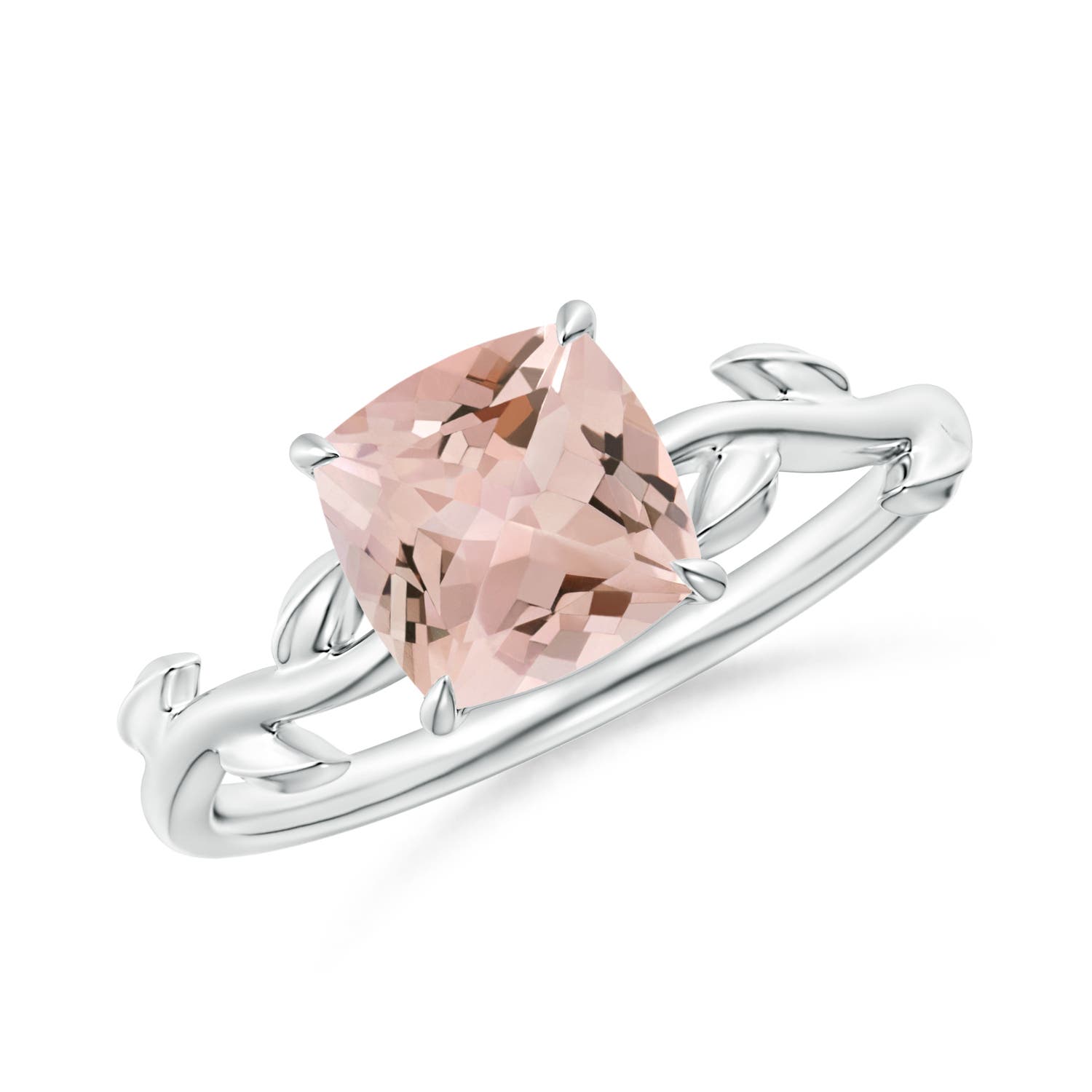 AA - Morganite / 1.2 CT / 14 KT White Gold