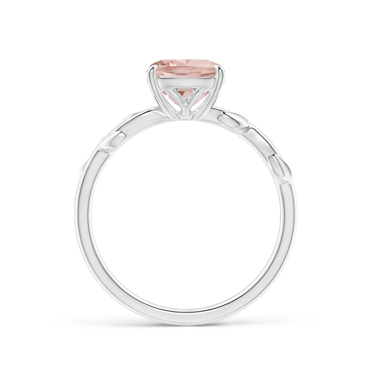 AA - Morganite / 1.2 CT / 14 KT White Gold