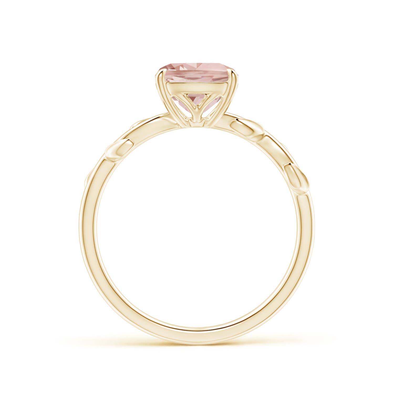 AA - Morganite / 1.2 CT / 14 KT Yellow Gold