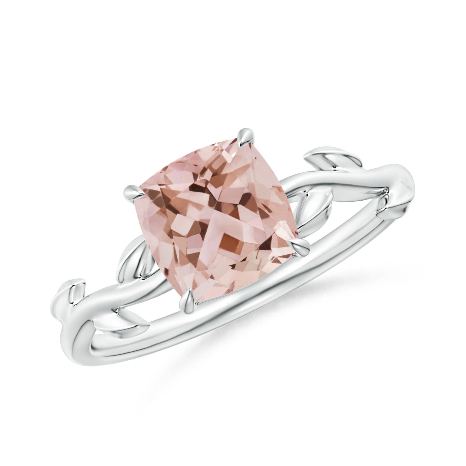 AAA - Morganite / 1.2 CT / 14 KT White Gold