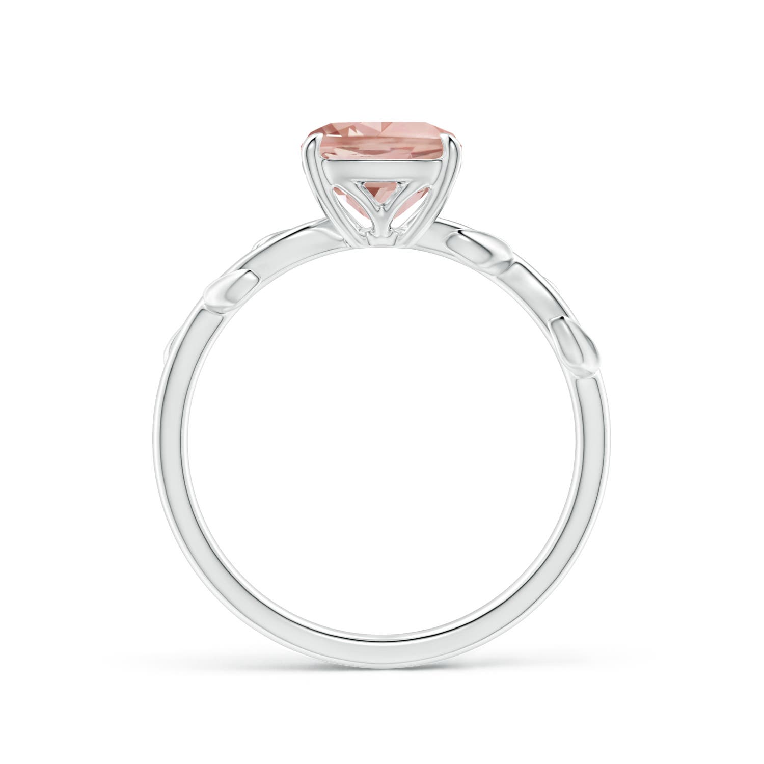 AAA - Morganite / 1.2 CT / 14 KT White Gold