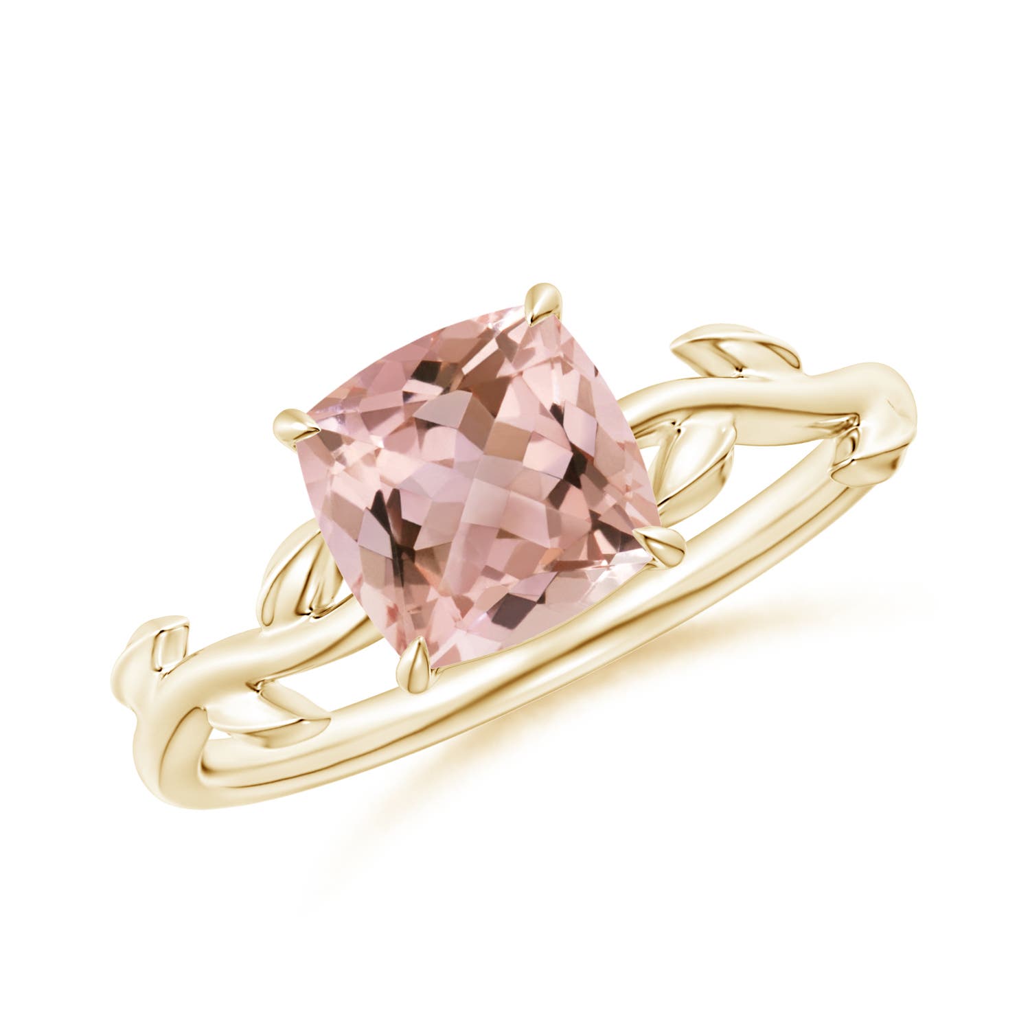 AAAA - Morganite / 1.2 CT / 14 KT Yellow Gold