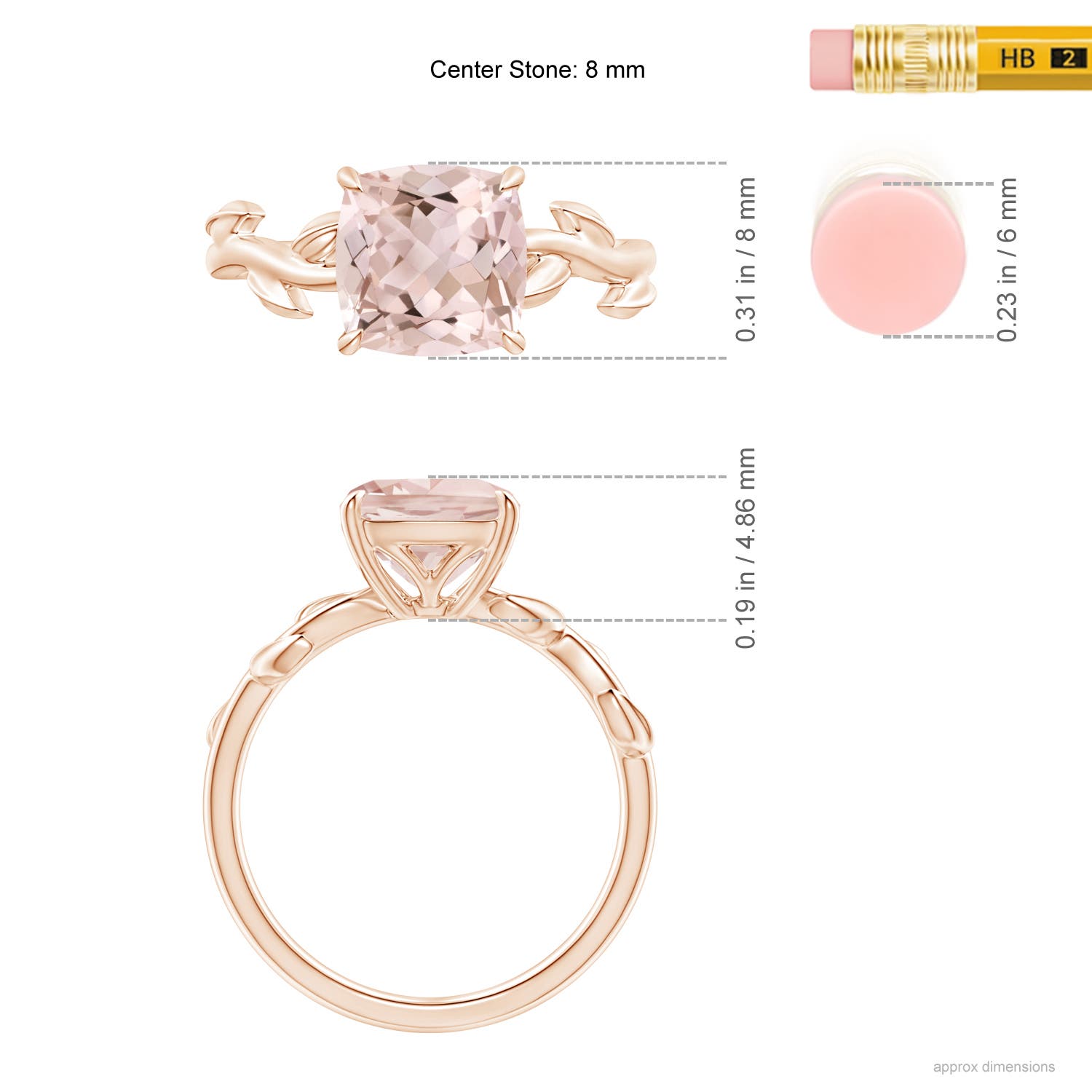 A - Morganite / 1.8 CT / 14 KT Rose Gold