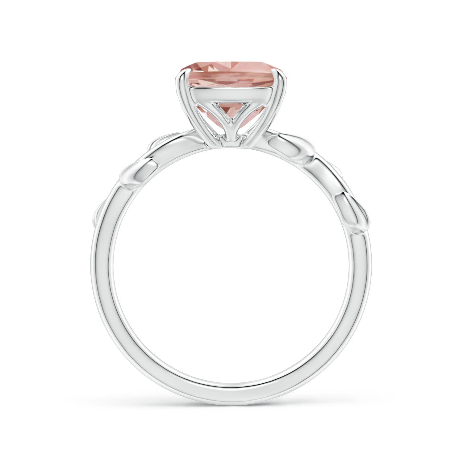 AAAA - Morganite / 1.8 CT / 14 KT White Gold