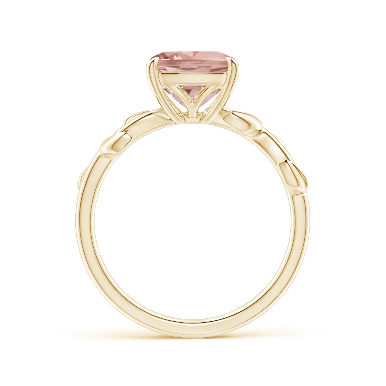 AAAA - Morganite / 1.8 CT / 14 KT Yellow Gold