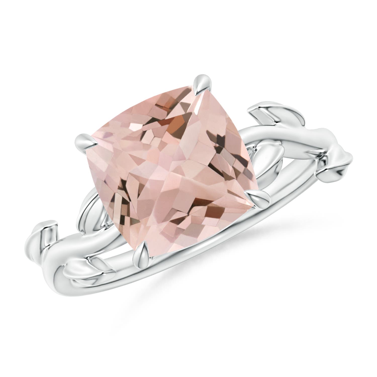 AA - Morganite / 2.7 CT / 14 KT White Gold