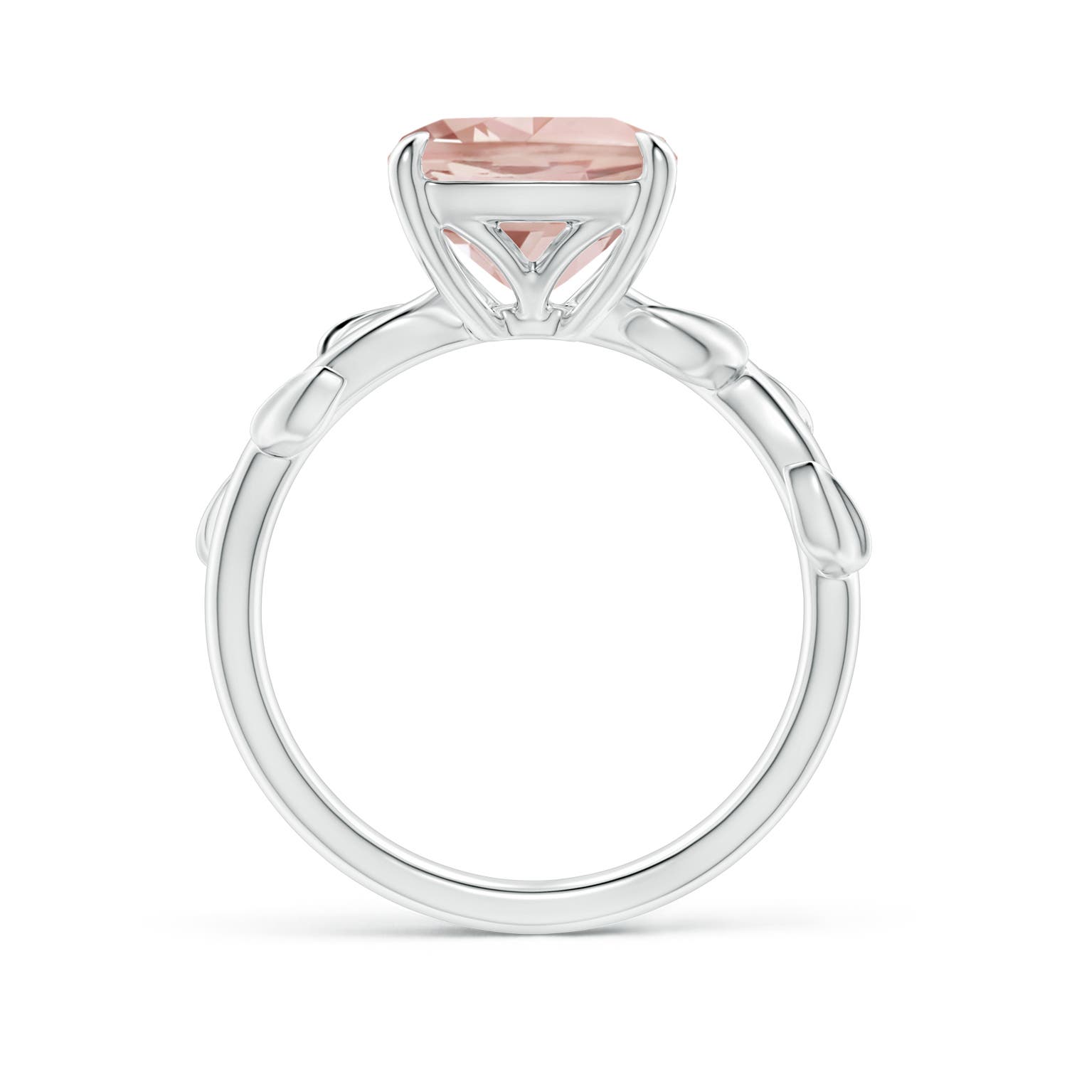 AA - Morganite / 2.7 CT / 14 KT White Gold