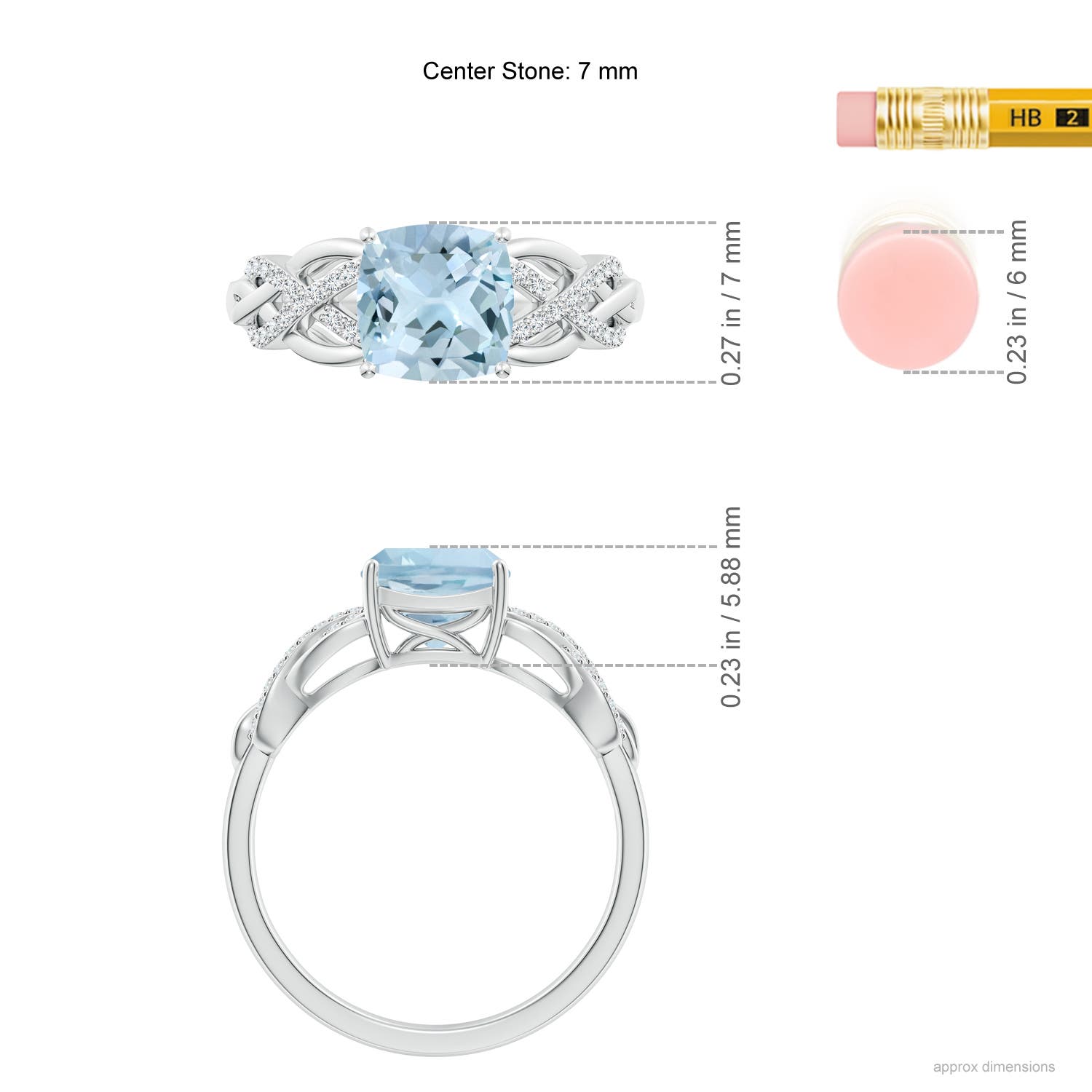 AA - Aquamarine / 1.51 CT / 14 KT White Gold