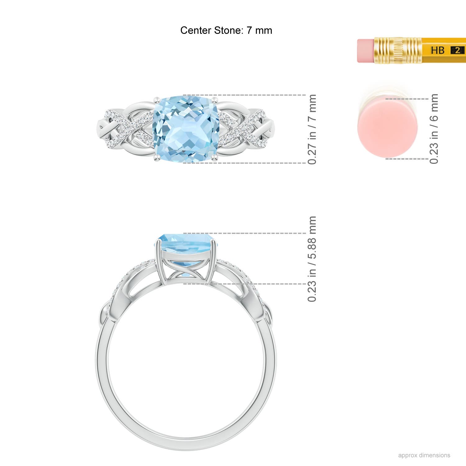 AAA - Aquamarine / 1.51 CT / 14 KT White Gold