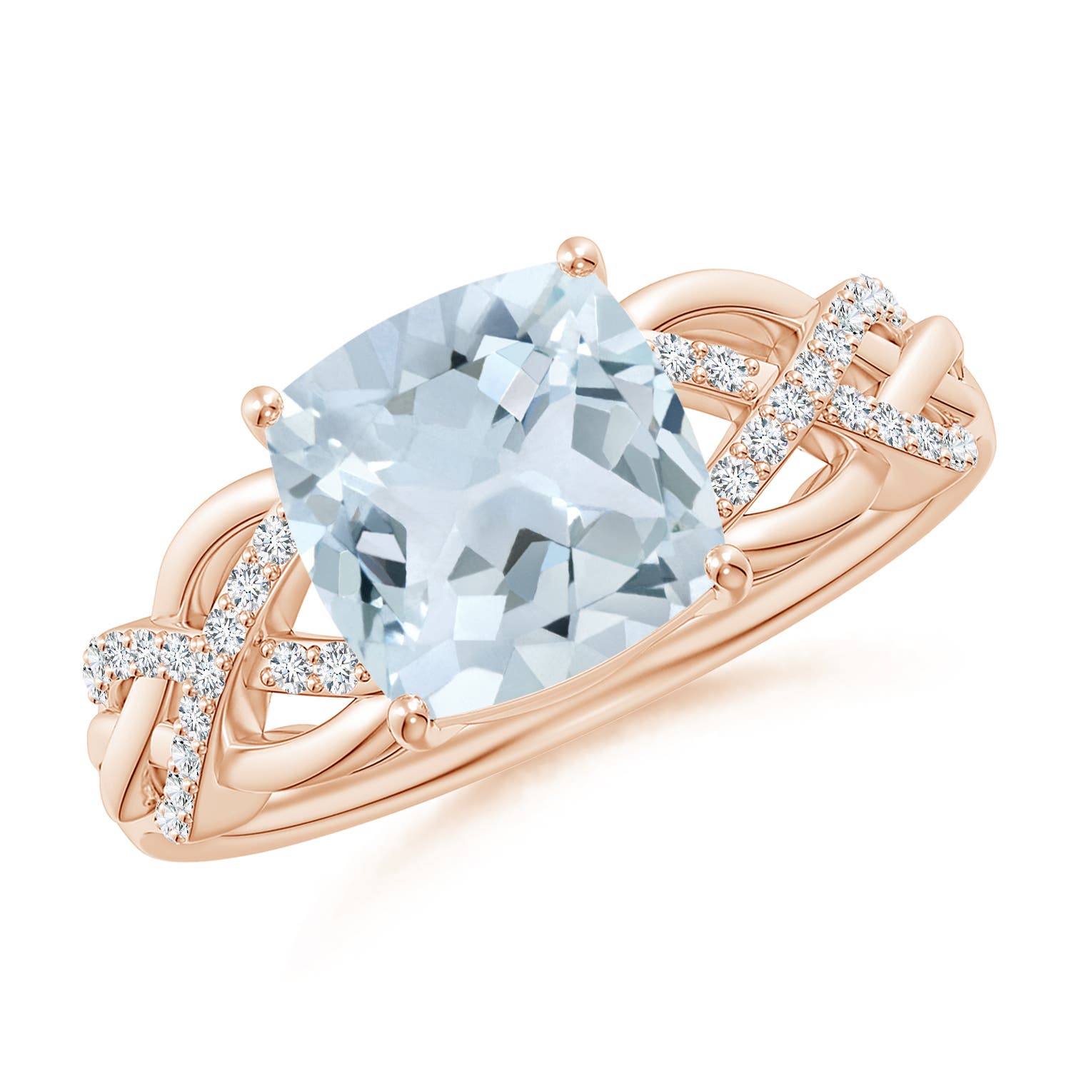 A - Aquamarine / 2.09 CT / 14 KT Rose Gold