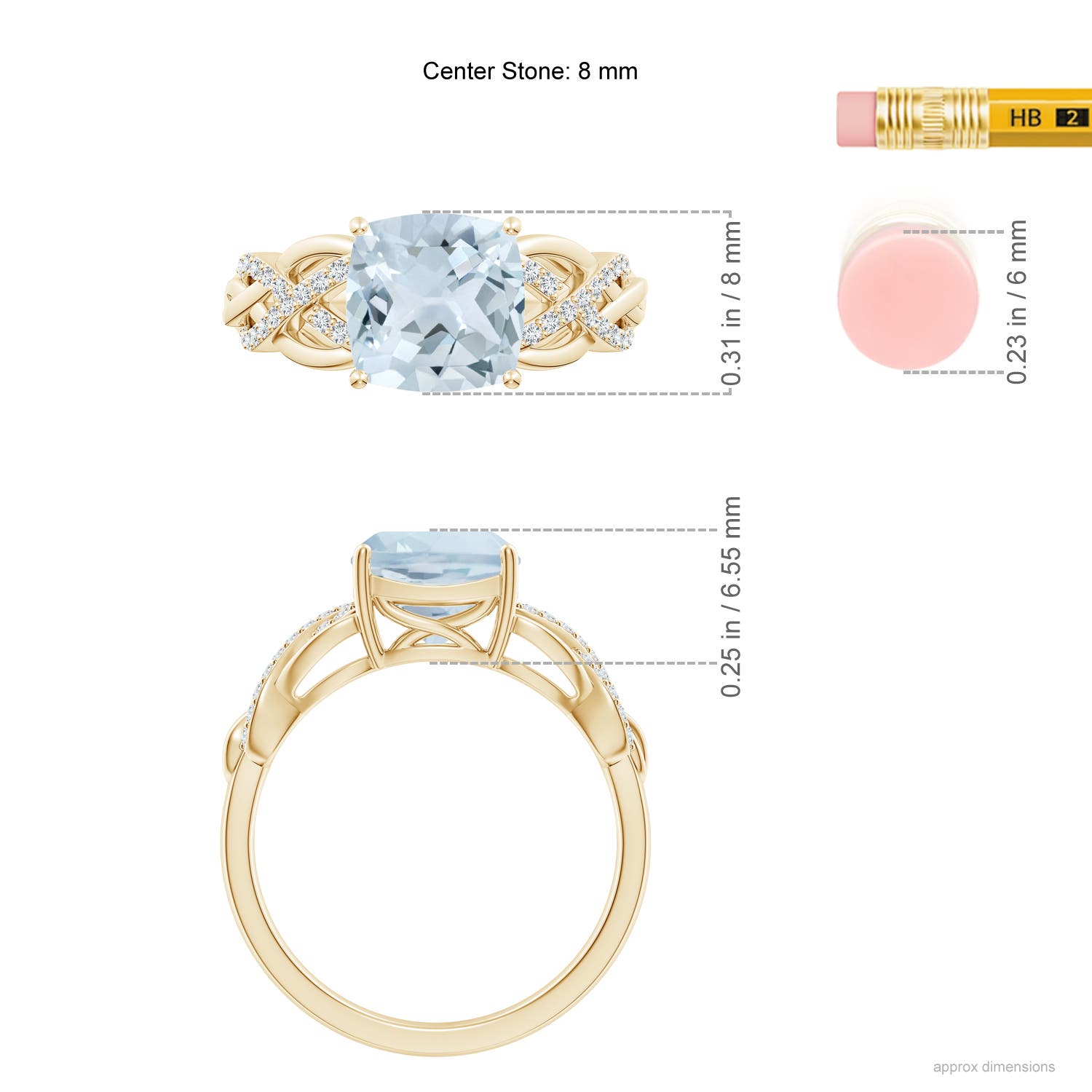 A - Aquamarine / 2.09 CT / 14 KT Yellow Gold