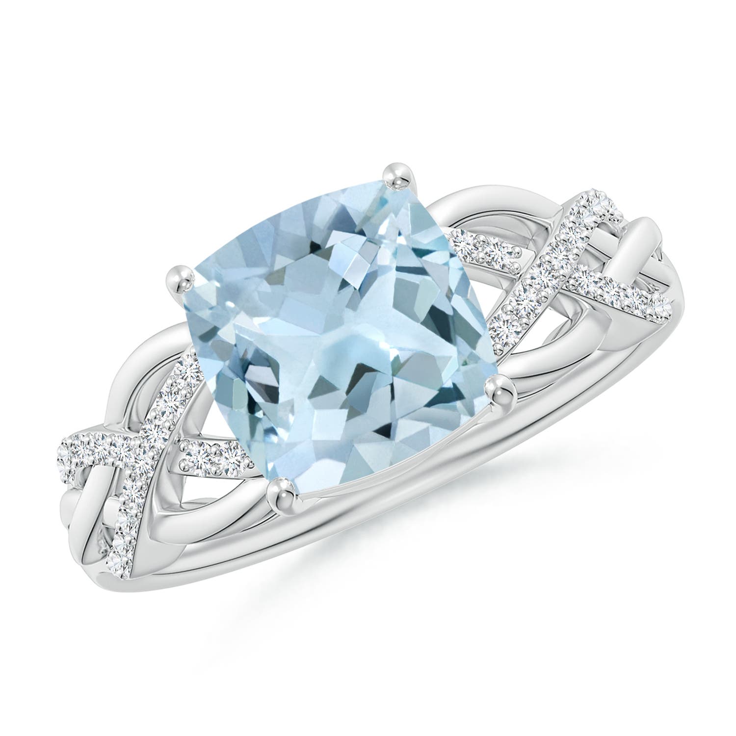 AA - Aquamarine / 2.09 CT / 14 KT White Gold