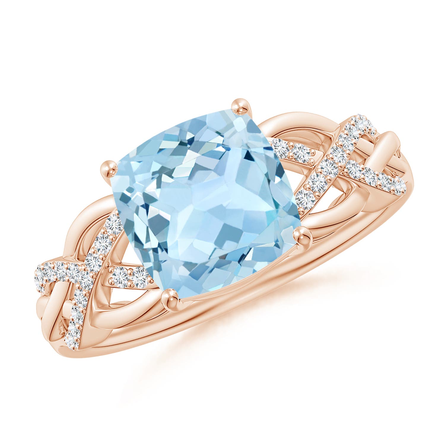 AAA - Aquamarine / 2.09 CT / 14 KT Rose Gold