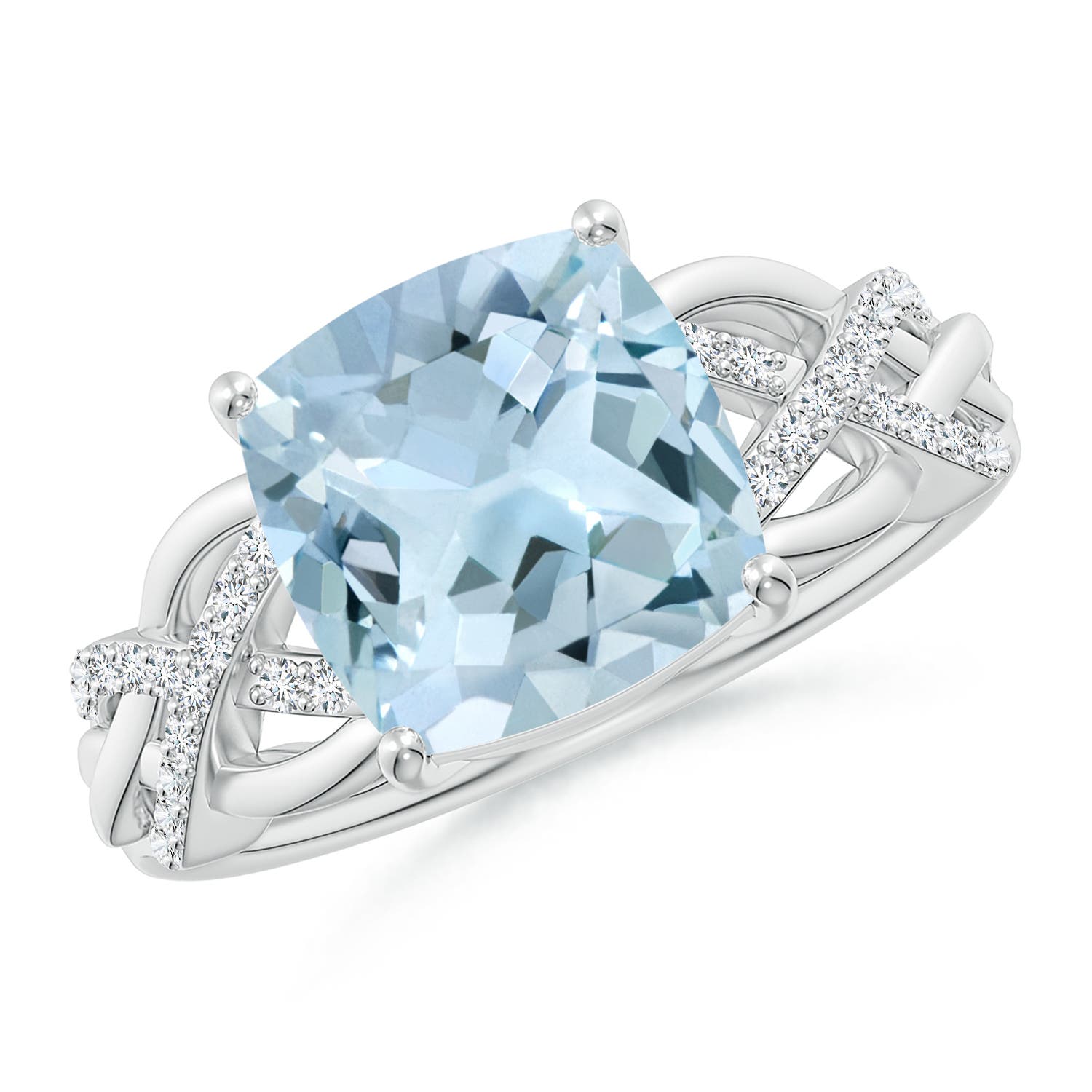 AA - Aquamarine / 2.86 CT / 14 KT White Gold