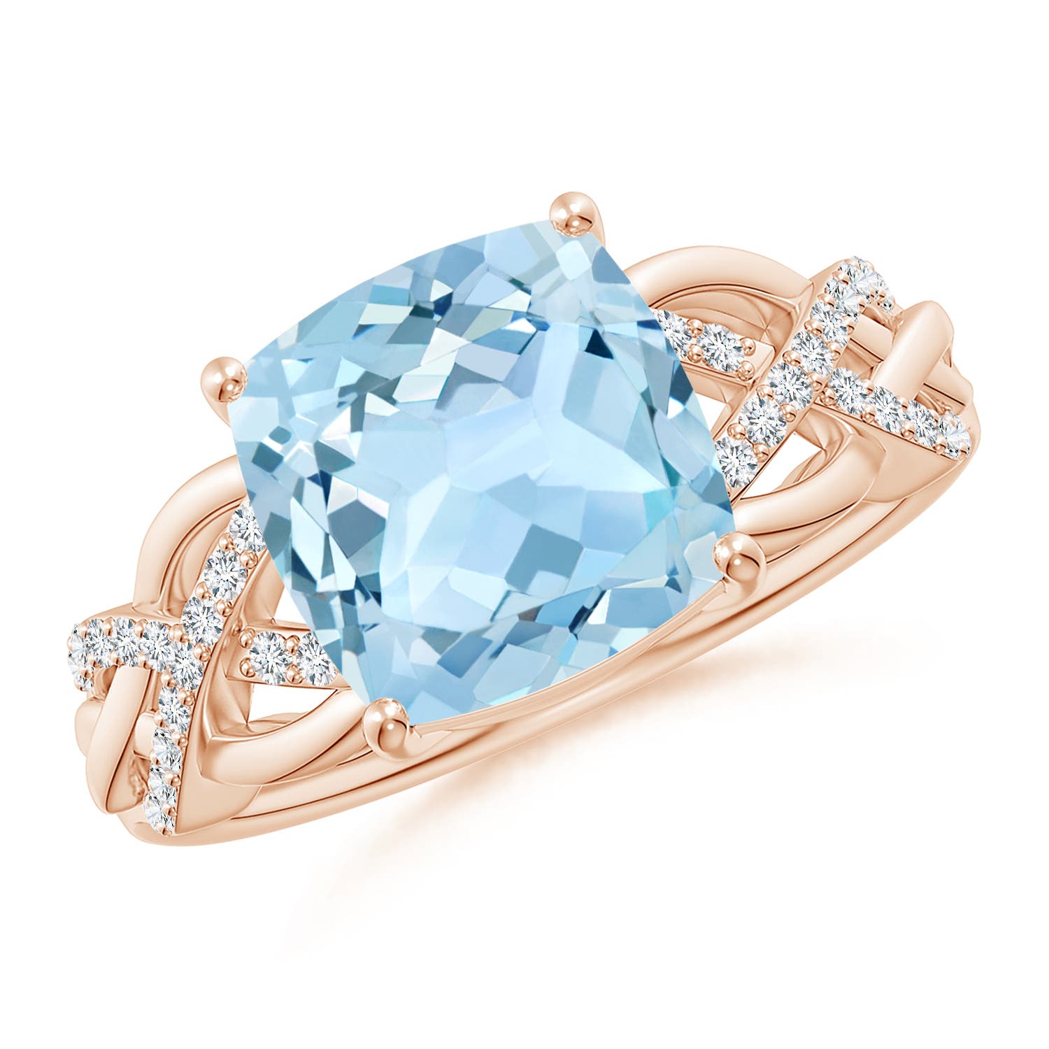 AAA - Aquamarine / 2.86 CT / 14 KT Rose Gold