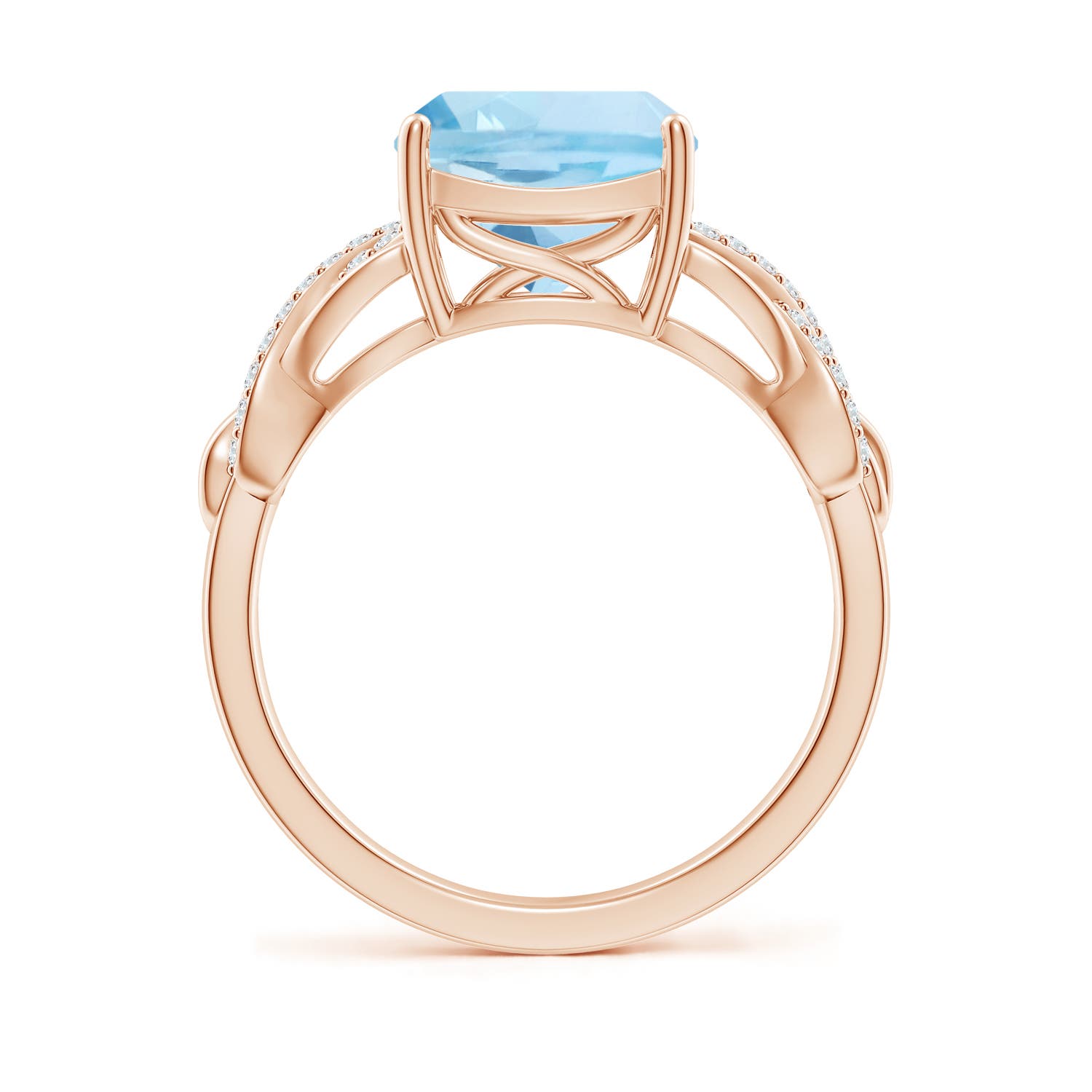 AAA - Aquamarine / 2.86 CT / 14 KT Rose Gold