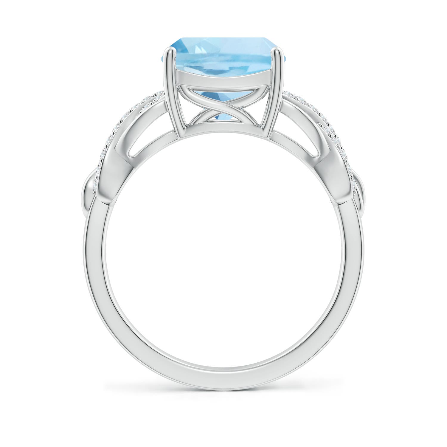 AAA - Aquamarine / 2.86 CT / 14 KT White Gold