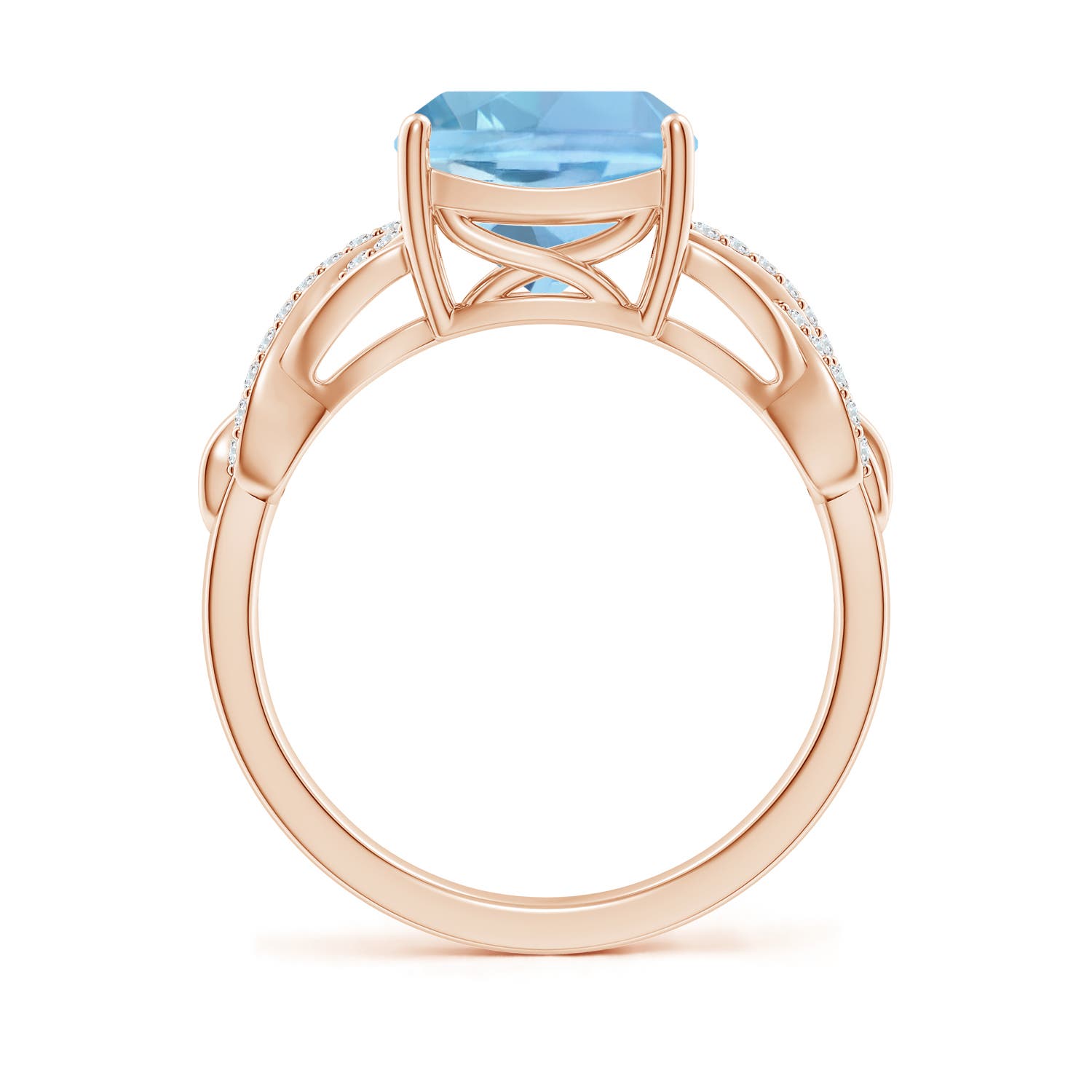 AAAA - Aquamarine / 2.86 CT / 14 KT Rose Gold