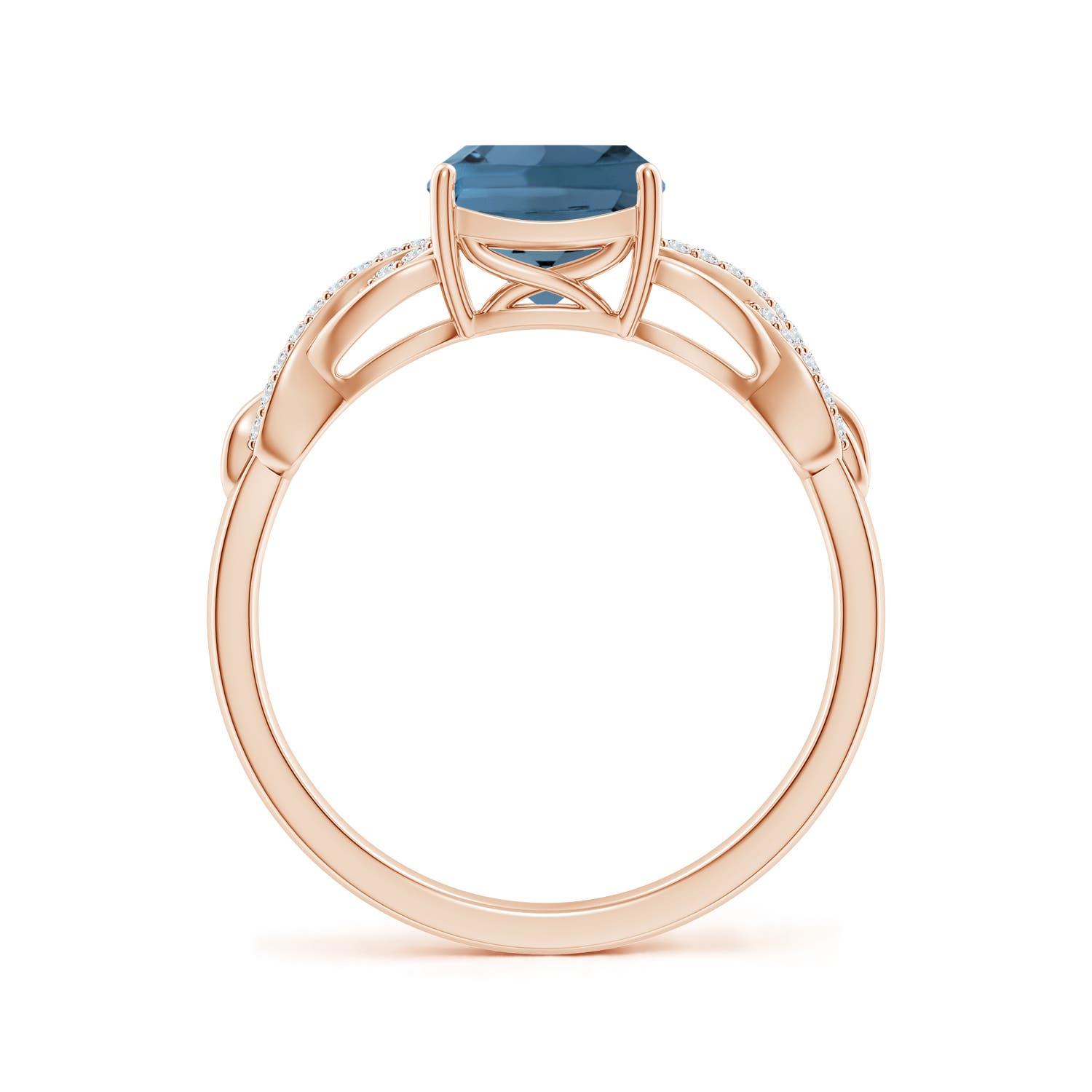 A - London Blue Topaz / 1.95 CT / 14 KT Rose Gold