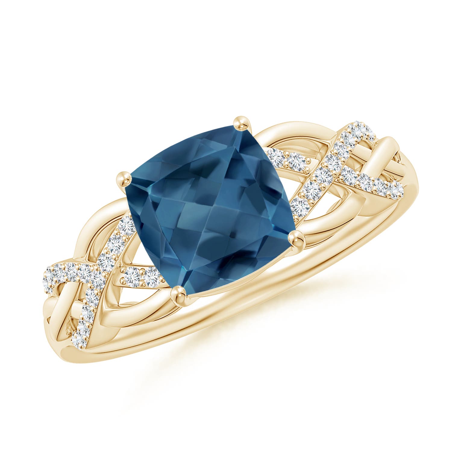 A - London Blue Topaz / 1.95 CT / 14 KT Yellow Gold