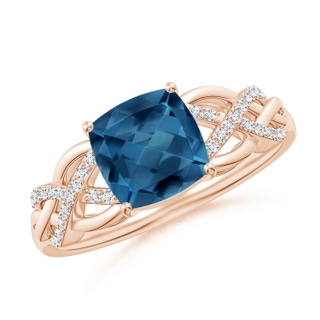Cushion AA London Blue Topaz
