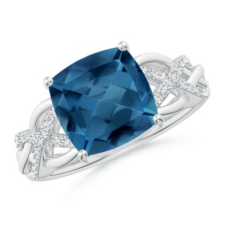 Cushion AA London Blue Topaz