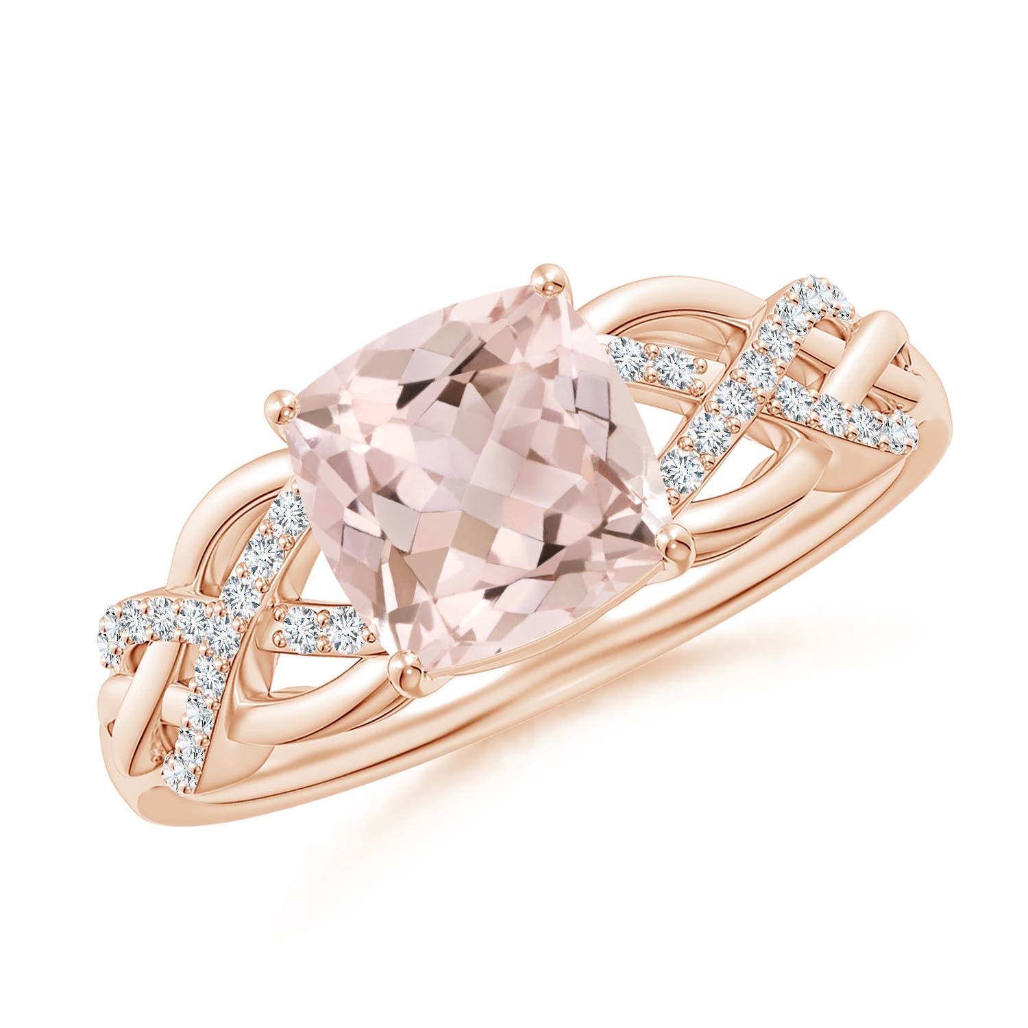 A - Morganite / 1.3 CT / 14 KT Rose Gold