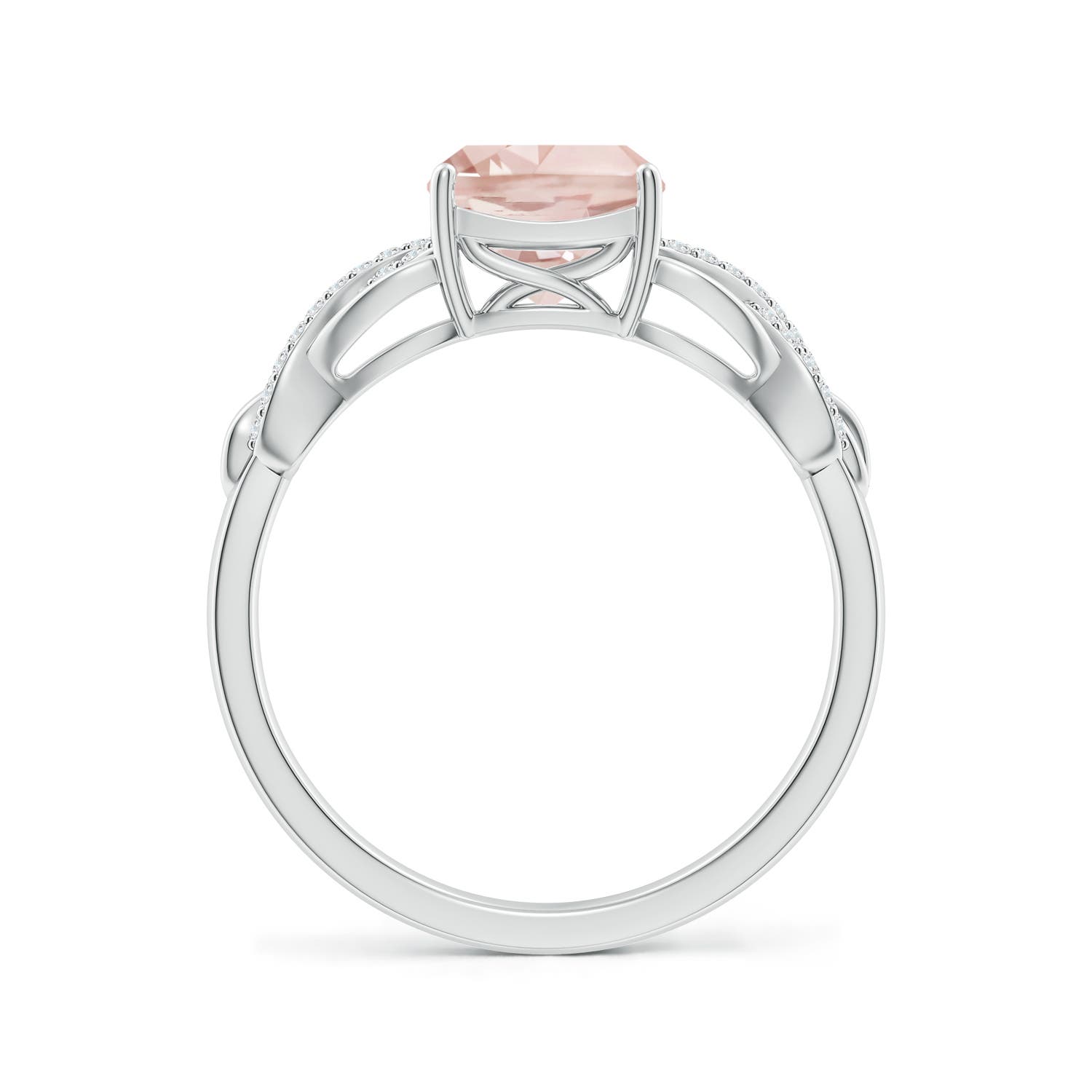 A - Morganite / 1.3 CT / 14 KT White Gold