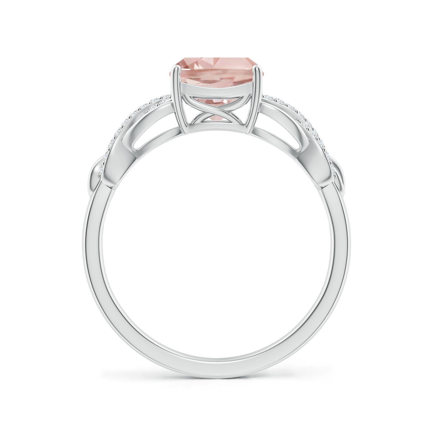 AA - Morganite / 1.3 CT / 14 KT White Gold