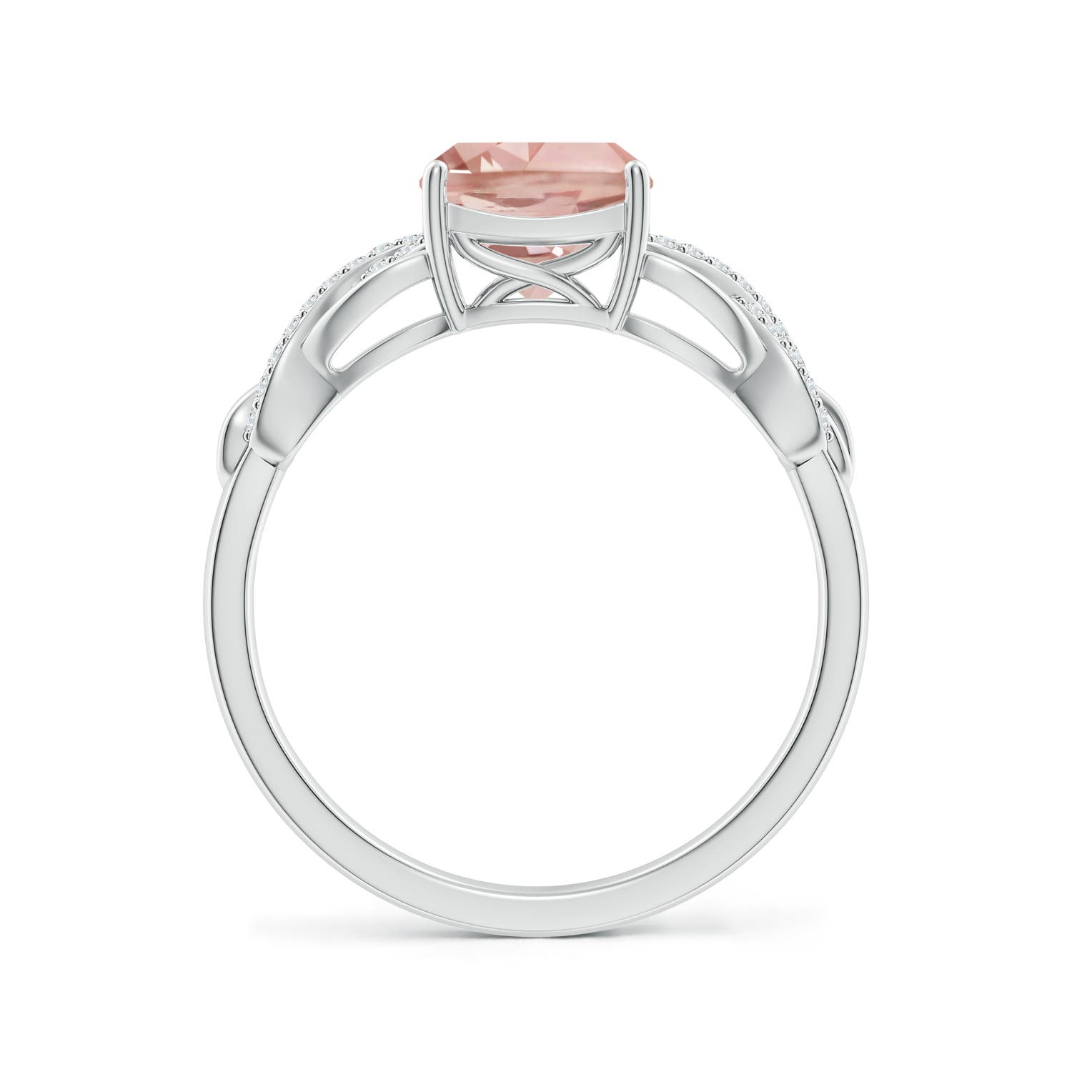 AAA - Morganite / 1.3 CT / 14 KT White Gold