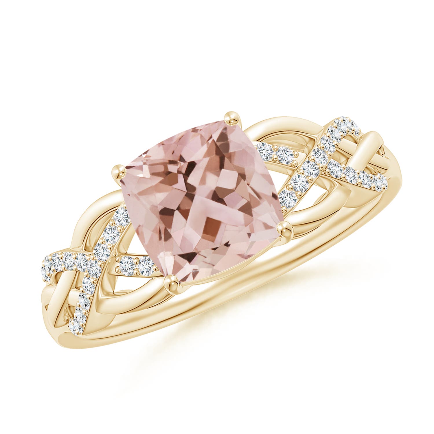 AAA - Morganite / 1.3 CT / 14 KT Yellow Gold