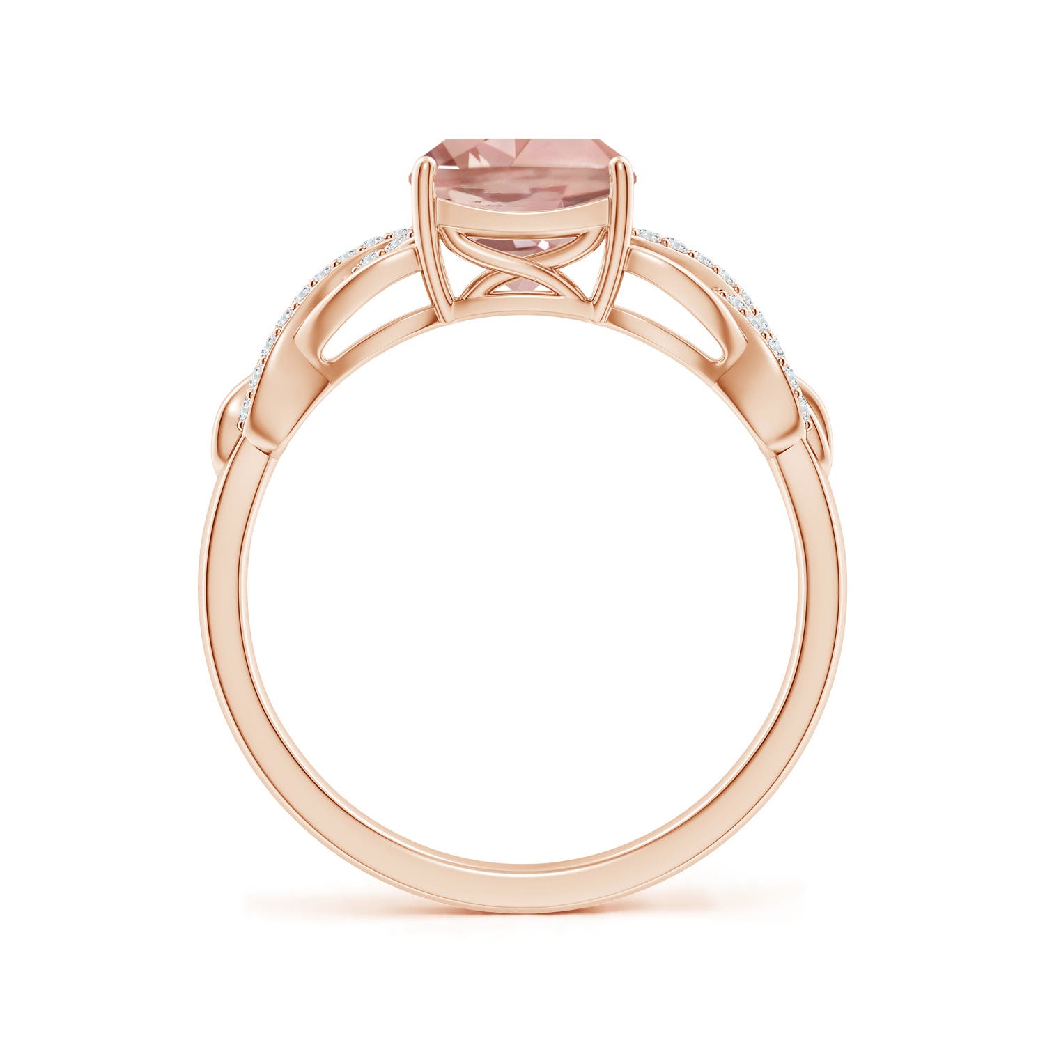 AAAA - Morganite / 1.3 CT / 14 KT Rose Gold