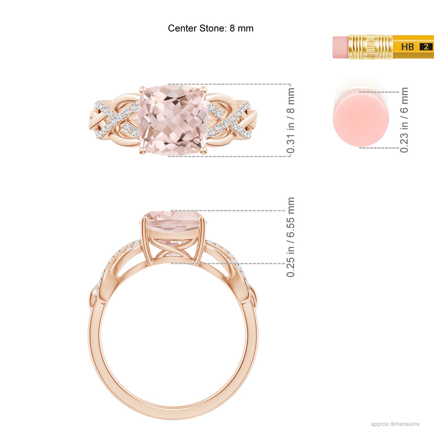 A - Morganite / 1.93 CT / 14 KT Rose Gold